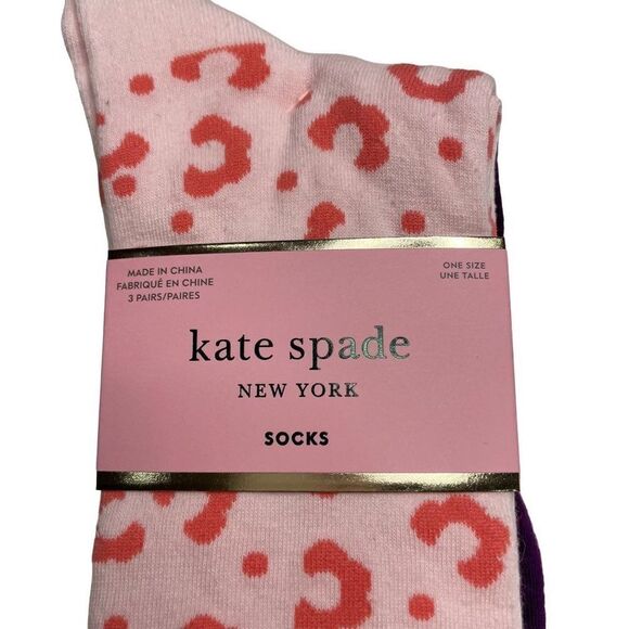 Kate Spade Set 3 Long Socks - Picture 2 of 7